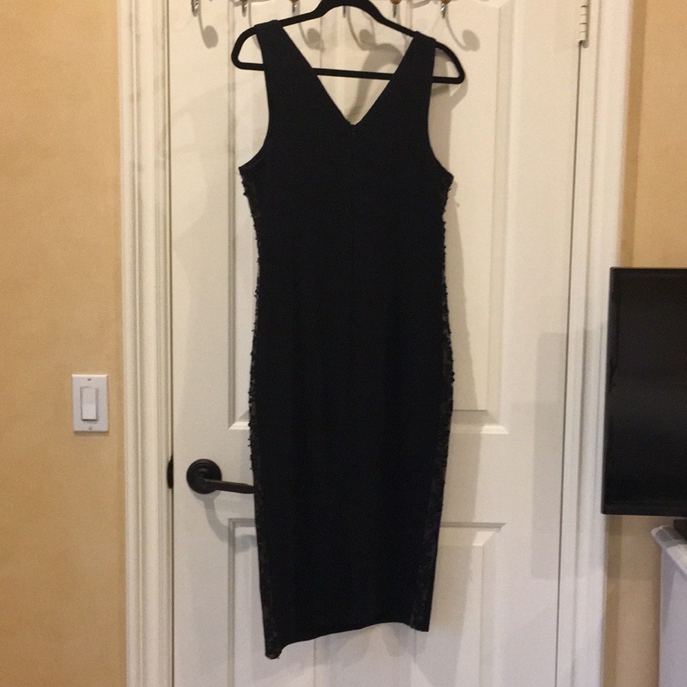 💯D&G FITTED BLACK WOOL DRESS SIZE US 8 (30/44 IT)